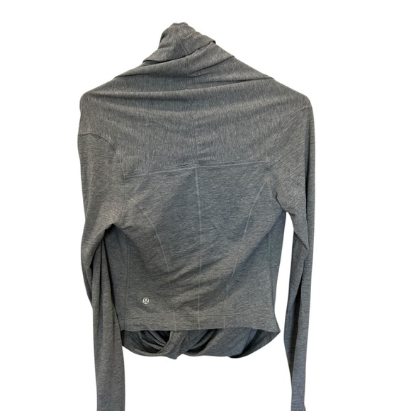 Lululemon Women’s Iconic Wrap Sweater in Grey Heather Size 4 - Picture 9 of 9